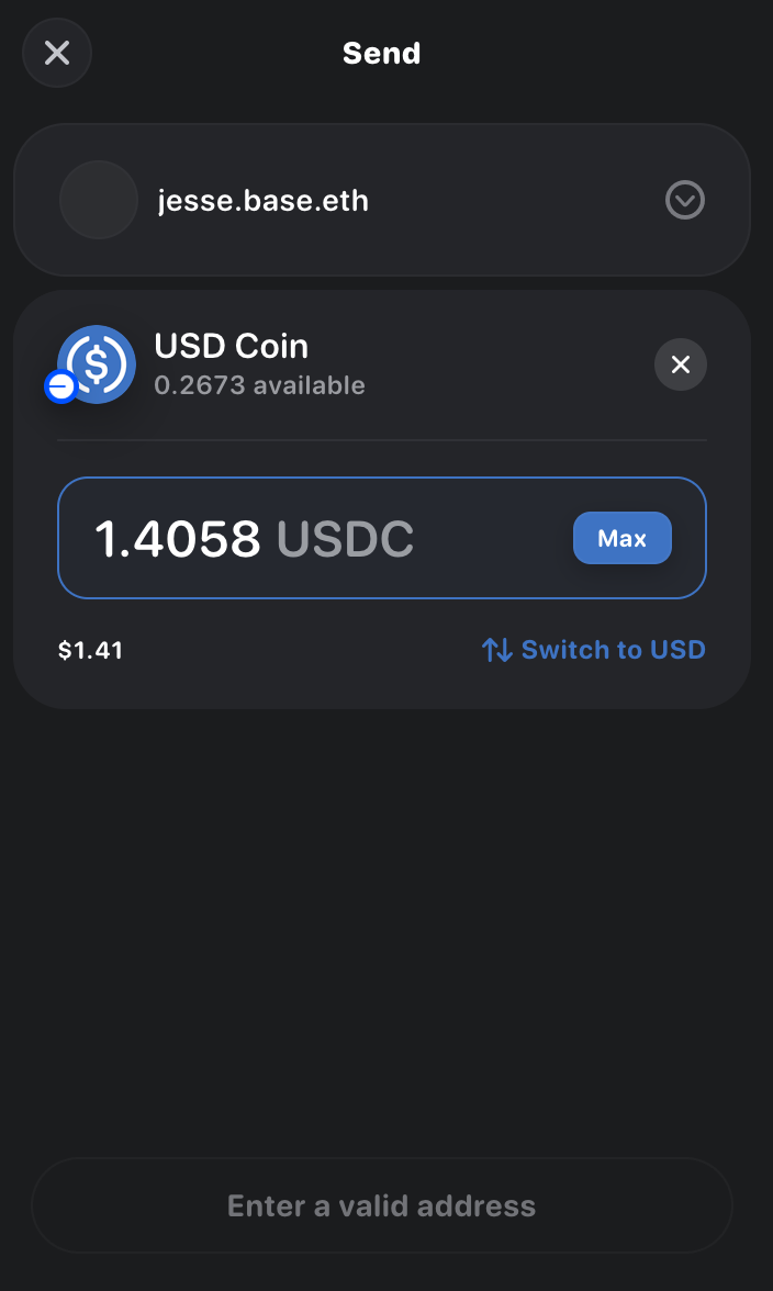 Rainbow Wallet fails to resolve the address for jesse.base.eth