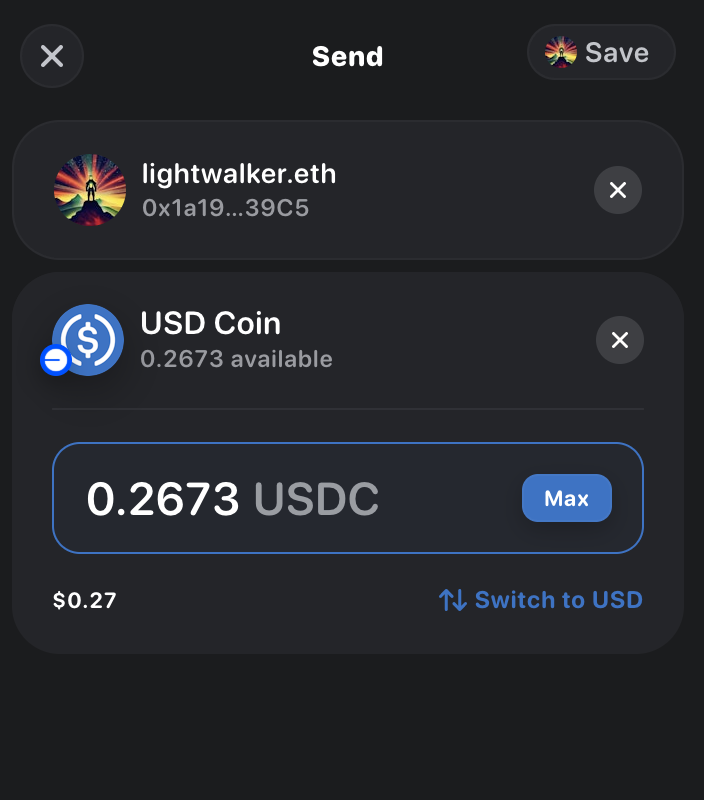 Rainbow Wallet fails to resolve the address for lightkeeper.eth on the Base chain